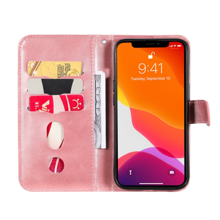 For iPhone 13 Fashion Calf Texture Zipper Horizontal Flip Leather Case with Stand & Card Slots & Wallet Function