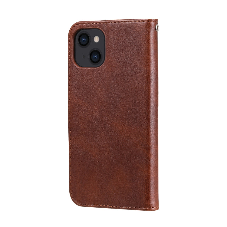 For iPhone 13 Fashion Calf Texture Zipper Horizontal Flip Leather Case with Stand & Card Slots & Wallet Function