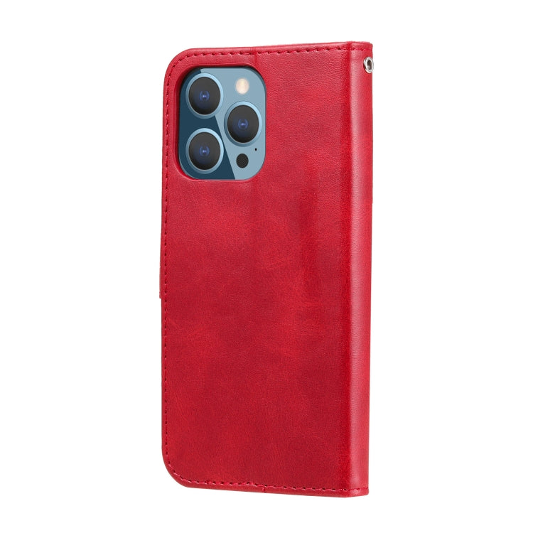For iPhone 13 Pro Fashion Calf Texture Zipper Horizontal Flip Leather Case with Stand & Card Slots & Wallet Function