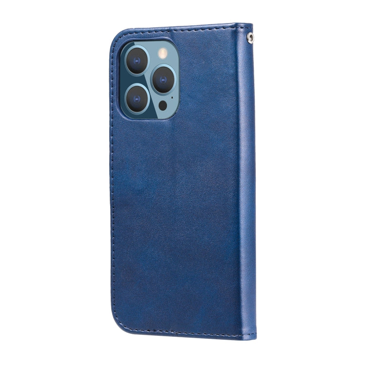For iPhone 13 Pro Fashion Calf Texture Zipper Horizontal Flip Leather Case with Stand & Card Slots & Wallet Function