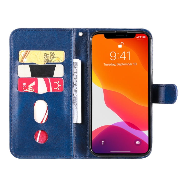For iPhone 13 Pro Fashion Calf Texture Zipper Horizontal Flip Leather Case with Stand & Card Slots & Wallet Function