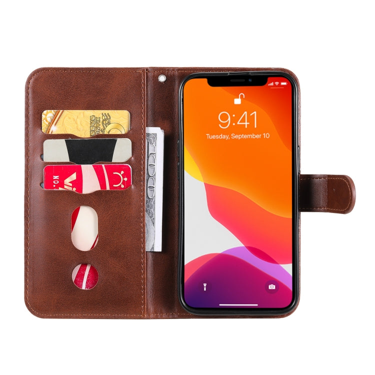 For iPhone 13 Pro Fashion Calf Texture Zipper Horizontal Flip Leather Case with Stand & Card Slots & Wallet Function