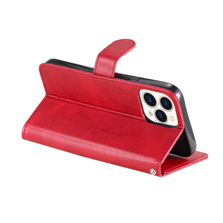 For iPhone 13 Pro Max Fashion Calf Texture Zipper Horizontal Flip Leather Case with Stand & Card Slots & Wallet Function