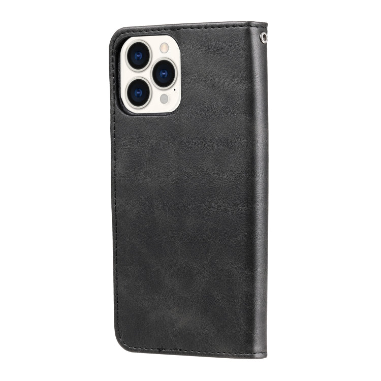 For iPhone 13 Pro Max Fashion Calf Texture Zipper Horizontal Flip Leather Case with Stand & Card Slots & Wallet Function