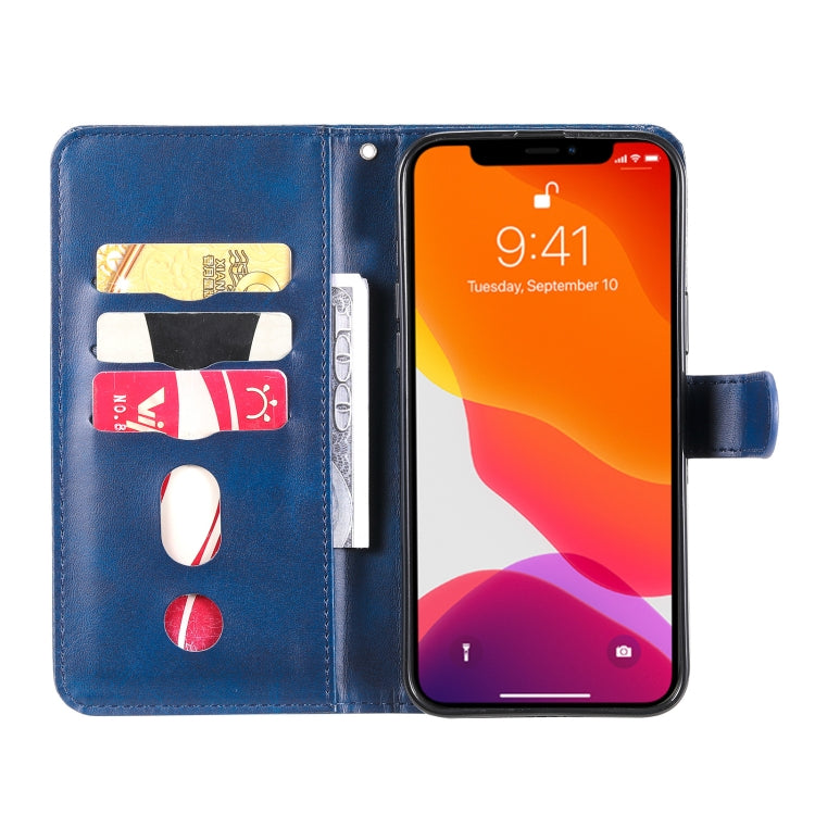 For iPhone 13 Pro Max Fashion Calf Texture Zipper Horizontal Flip Leather Case with Stand & Card Slots & Wallet Function