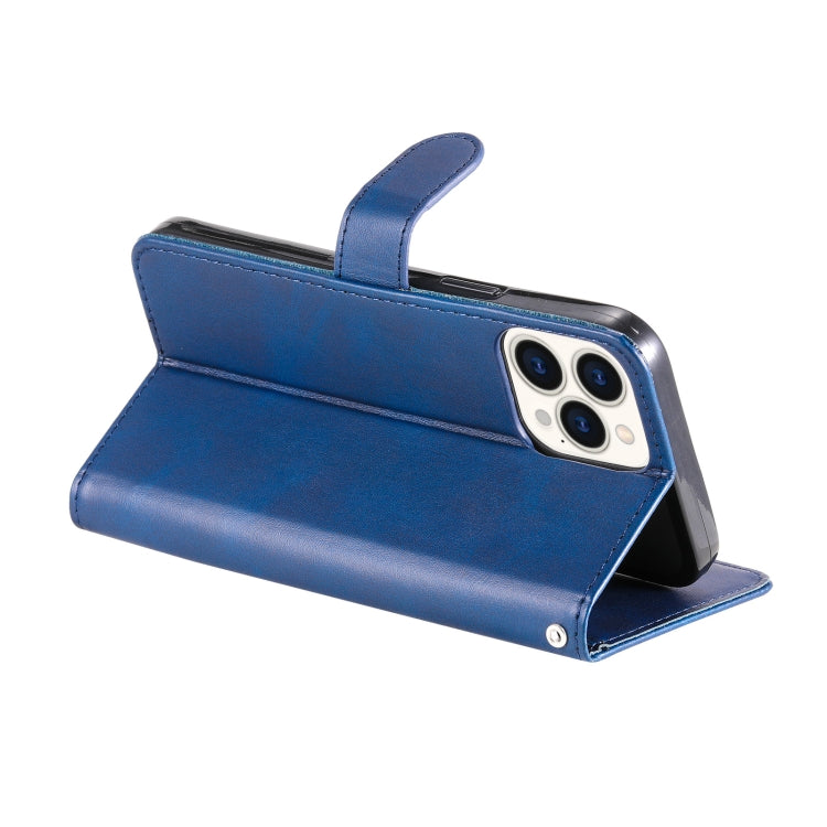 For iPhone 13 Pro Max Fashion Calf Texture Zipper Horizontal Flip Leather Case with Stand & Card Slots & Wallet Function