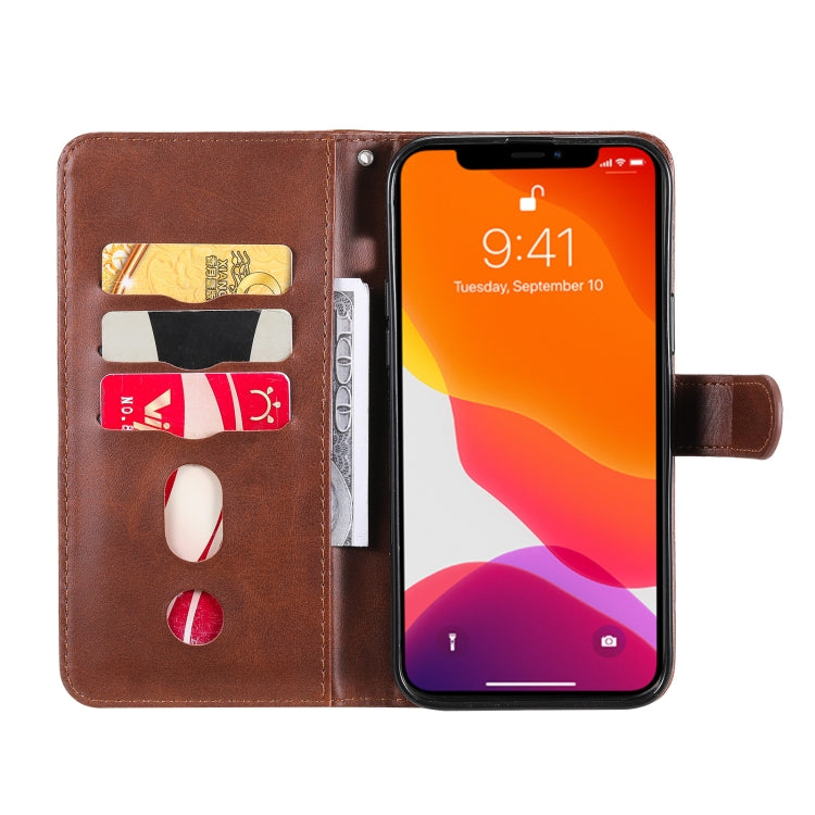 For iPhone 13 Pro Max Fashion Calf Texture Zipper Horizontal Flip Leather Case with Stand & Card Slots & Wallet Function