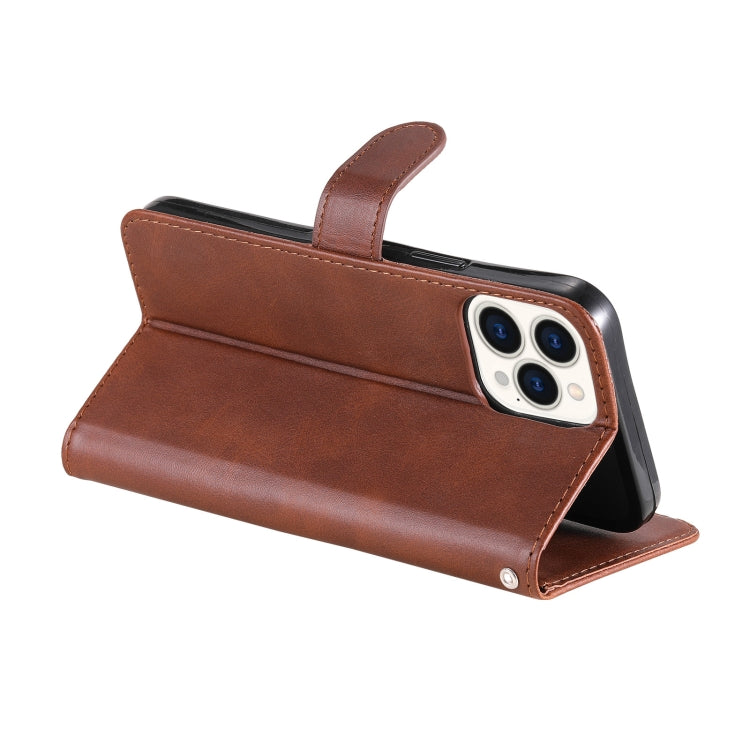 For iPhone 13 Pro Max Fashion Calf Texture Zipper Horizontal Flip Leather Case with Stand & Card Slots & Wallet Function