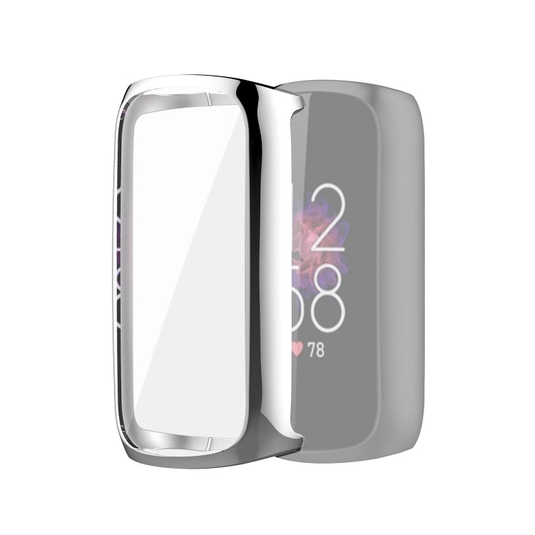 For Fitbit Luxe Full Coverage TPU Electroplating Protective Case Cover