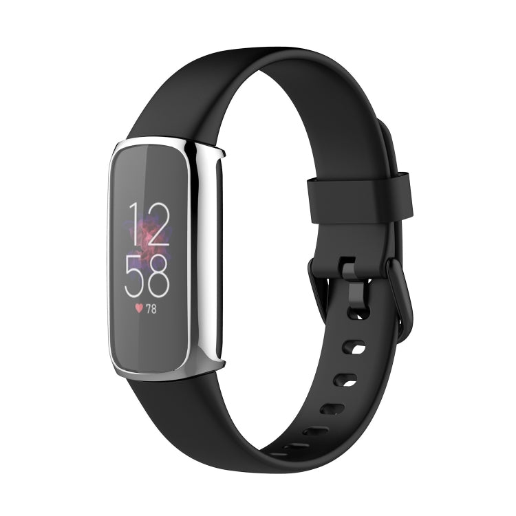 For Fitbit Luxe Full Coverage TPU Electroplating Protective Case Cover