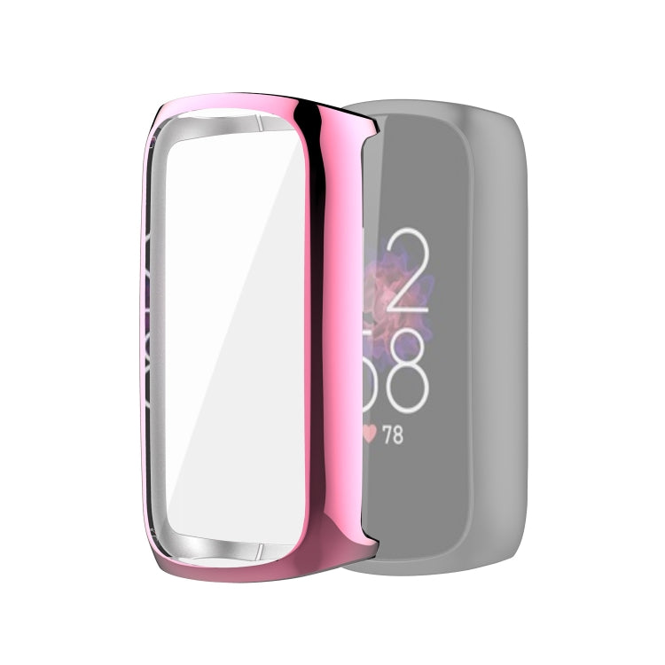 For Fitbit Luxe Full Coverage TPU Electroplating Protective Case Cover