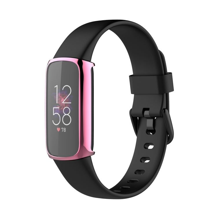 For Fitbit Luxe Full Coverage TPU Electroplating Protective Case Cover
