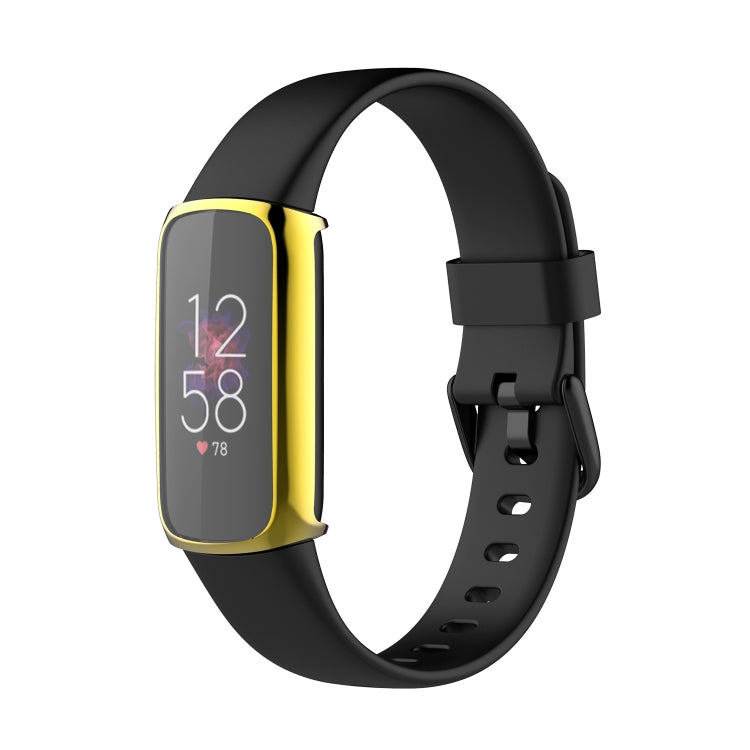 For Fitbit Luxe Full Coverage TPU Electroplating Protective Case Cover