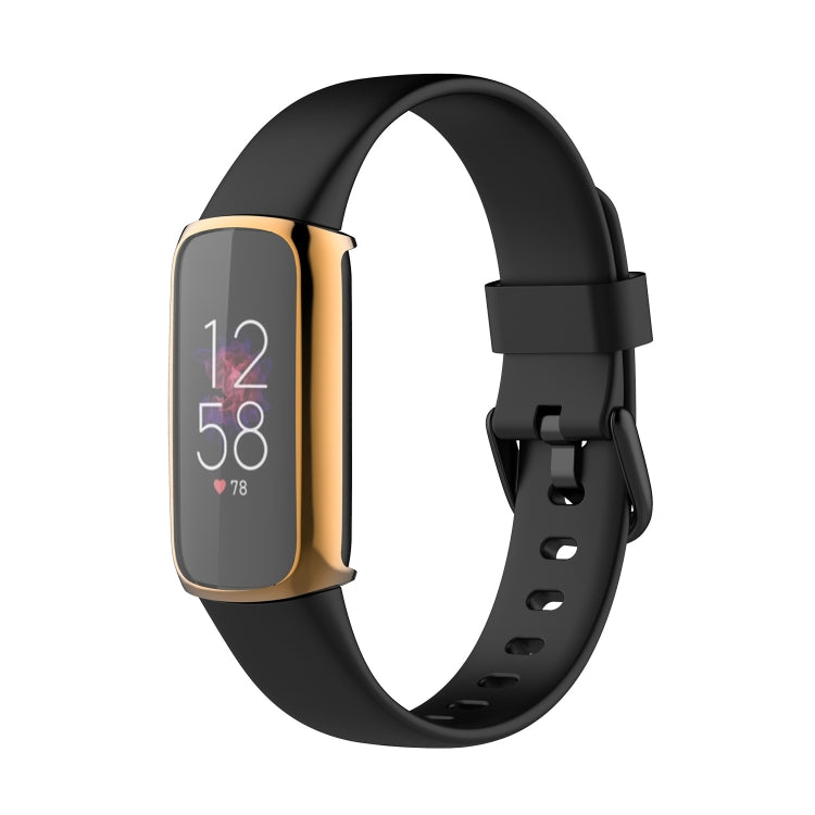 For Fitbit Luxe Full Coverage TPU Electroplating Protective Case Cover