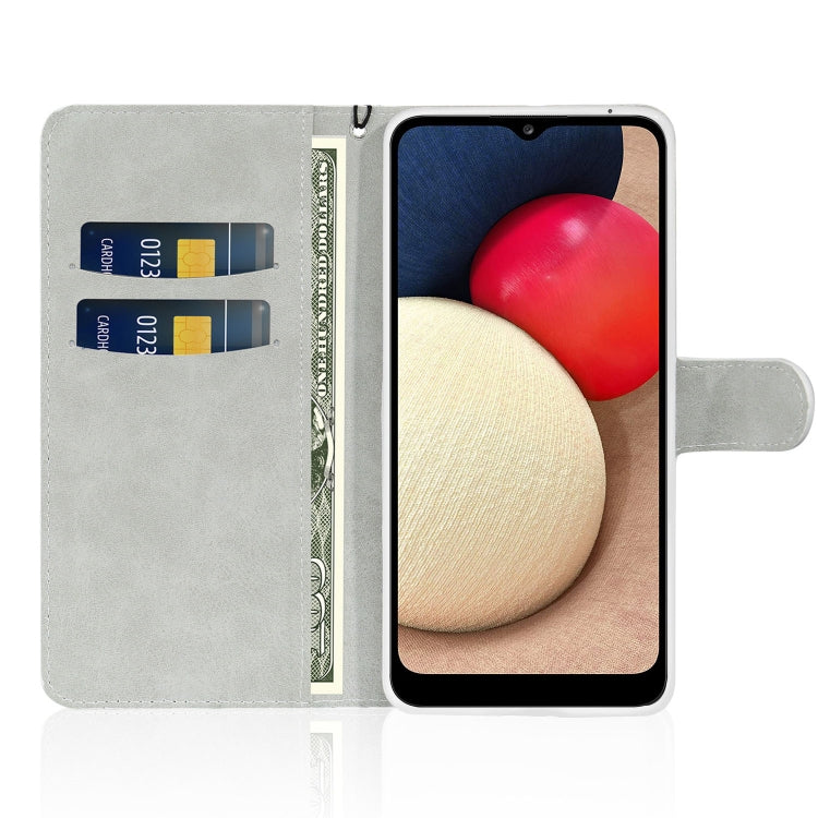 For Samsung Galaxy A03s (EU Version) Glitter Powder Horizontal Flip Leather Case with Card Slots & Holder & Lanyard