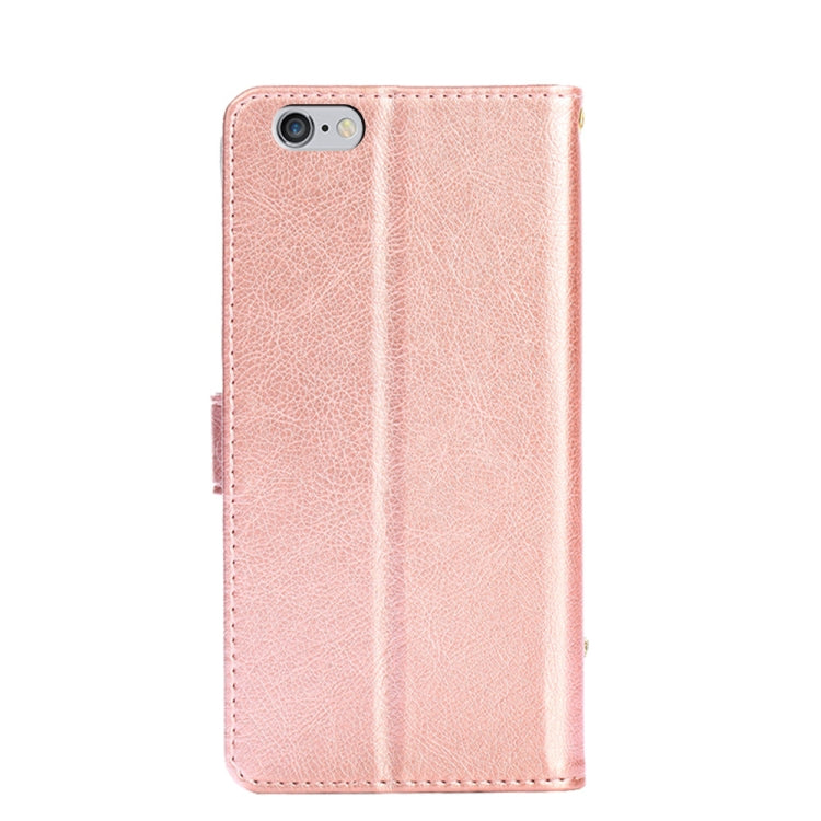 Zipper Bag PU + TPU Horizontal Flip Leather Case with Holder & Card Slot & Wallet & Lanyard For iPhone 6 / 6S