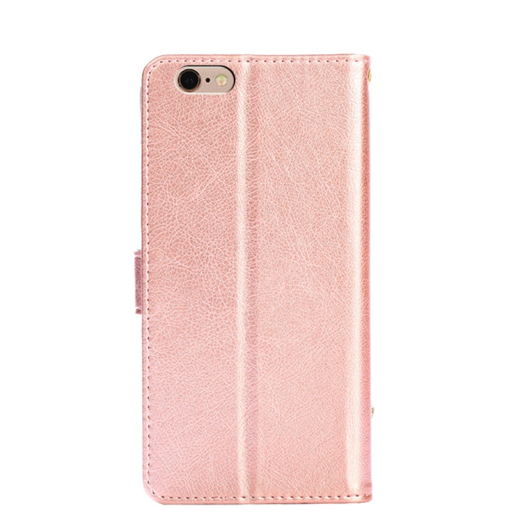 Zipper Bag PU + TPU Horizontal Flip Leather Case with Holder & Card Slot & Wallet & Lanyard For iPhone 6 Plus / 6s Plus