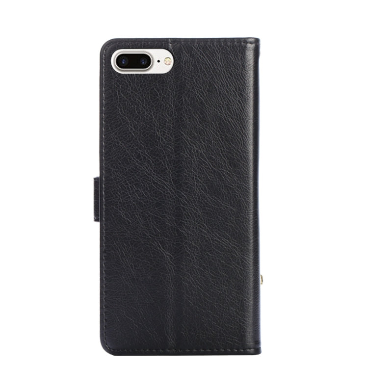 Zipper Bag PU + TPU Horizontal Flip Leather Case with Holder & Card Slot & Wallet & Lanyard For iPhone 7 Plus