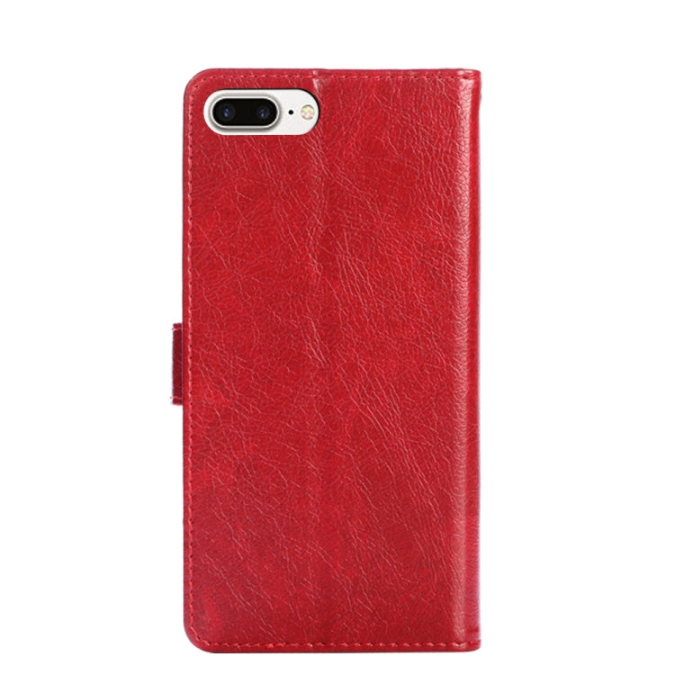 Zipper Bag PU + TPU Horizontal Flip Leather Case with Holder & Card Slot & Wallet & Lanyard For iPhone 7 Plus