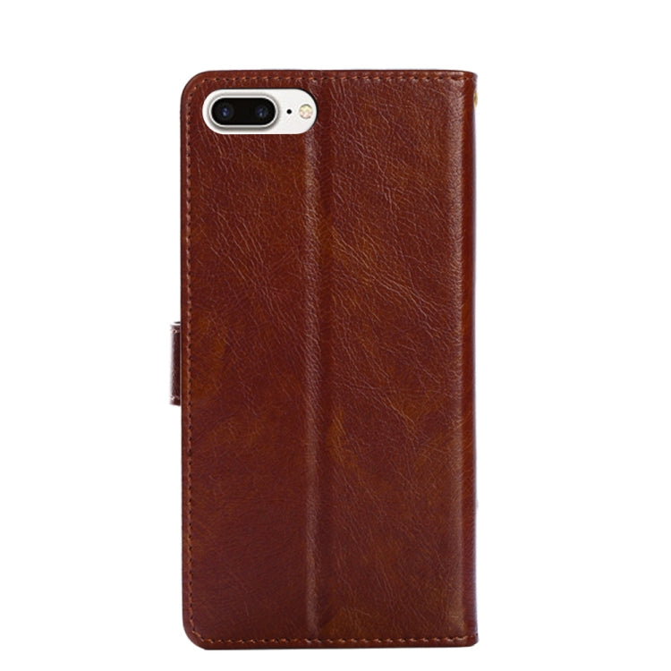 Zipper Bag PU + TPU Horizontal Flip Leather Case with Holder & Card Slot & Wallet & Lanyard For iPhone 7 Plus