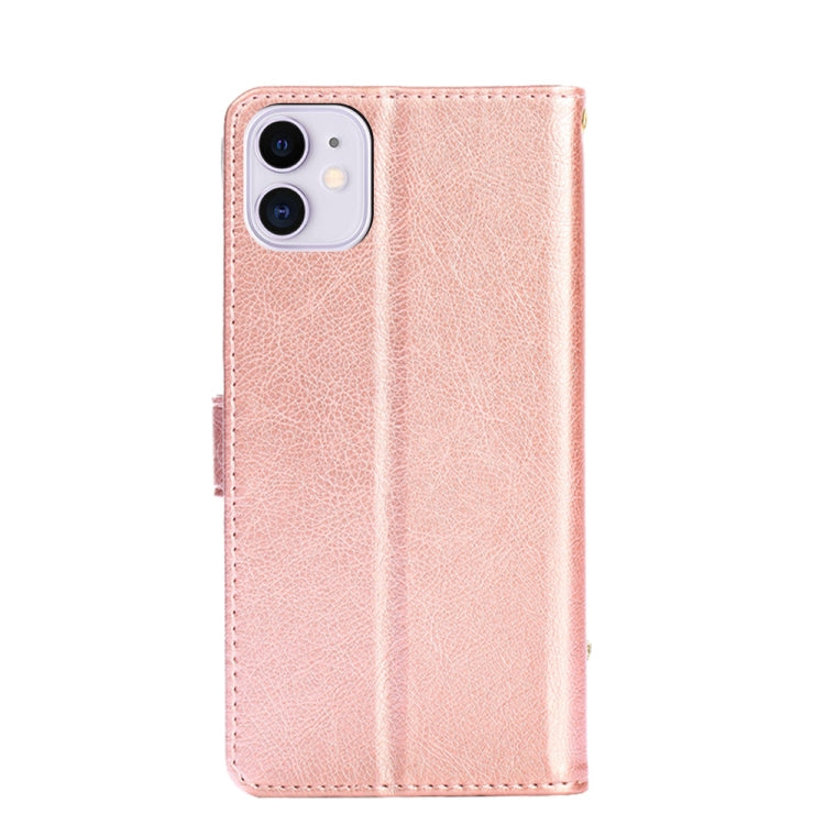 For iPhone 11 Zipper Bag PU + TPU Horizontal Flip Leather Case with Holder & Card Slot & Wallet & Lanyard
