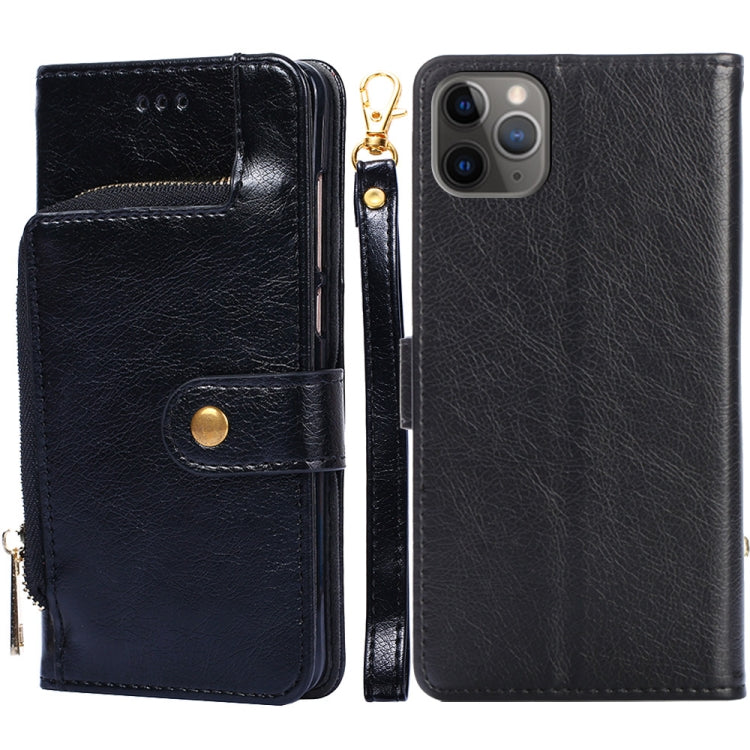 For iPhone 11 Pro Zipper Bag PU + TPU Horizontal Flip Leather Case with Holder & Card Slot & Wallet & Lanyard