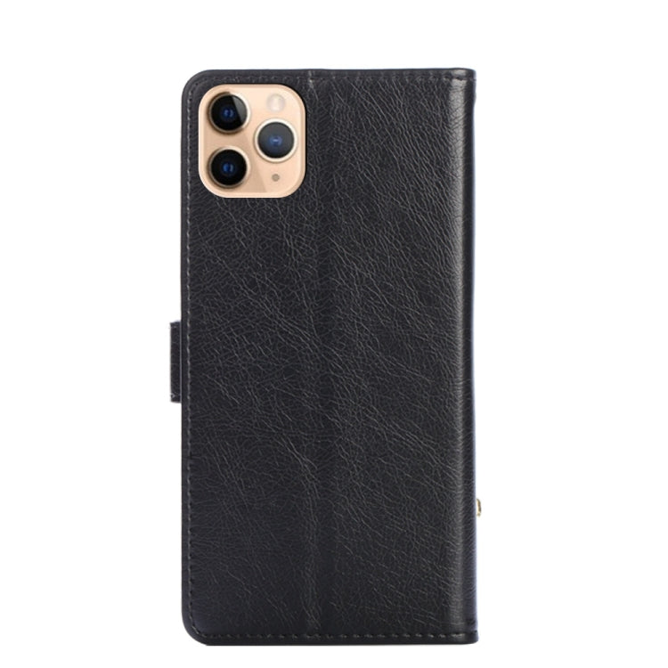 For iPhone 11 Pro Max Zipper Bag PU + TPU Horizontal Flip Leather Case with Holder & Card Slot & Wallet & Lanyard