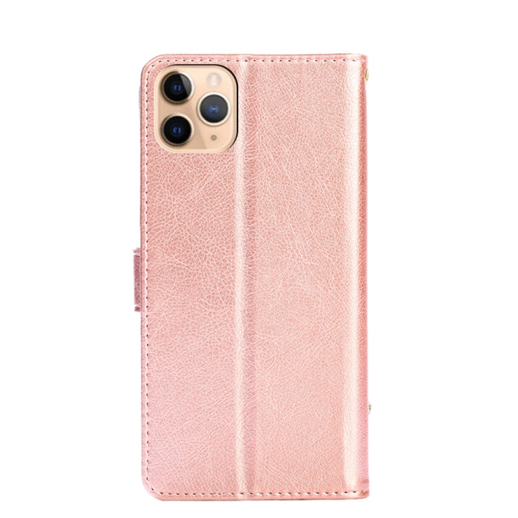 For iPhone 11 Pro Max Zipper Bag PU + TPU Horizontal Flip Leather Case with Holder & Card Slot & Wallet & Lanyard