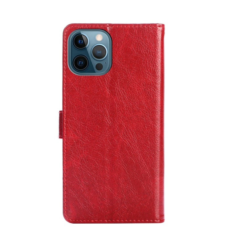 For iPhone 12 Pro Max Zipper Bag PU + TPU Horizontal Flip Leather Case with Holder & Card Slot & Wallet & Lanyard