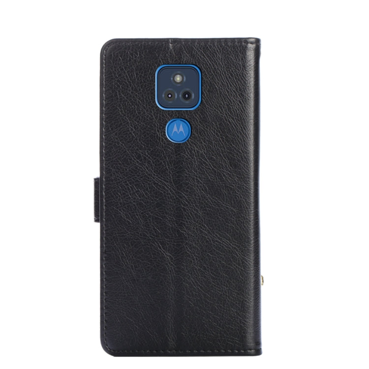 For Motorola Moto G Play (2021) Zipper Bag PU + TPU Horizontal Flip Leather Case with Holder & Card Slot & Wallet & Lanyard