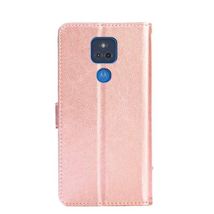 For Motorola Moto G Play (2021) Zipper Bag PU + TPU Horizontal Flip Leather Case with Holder & Card Slot & Wallet & Lanyard