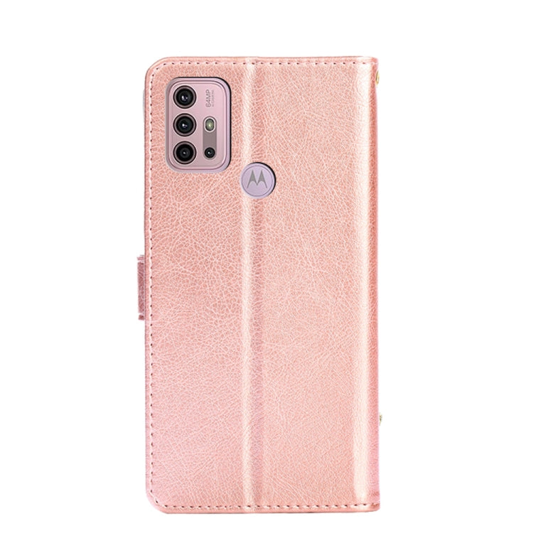 For Motorola Moto G30 Zipper Bag PU + TPU Horizontal Flip Leather Case with Holder & Card Slot & Wallet & Lanyard