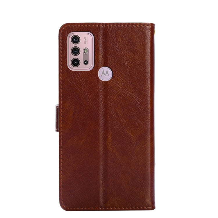 For Motorola Moto G30 Zipper Bag PU + TPU Horizontal Flip Leather Case with Holder & Card Slot & Wallet & Lanyard