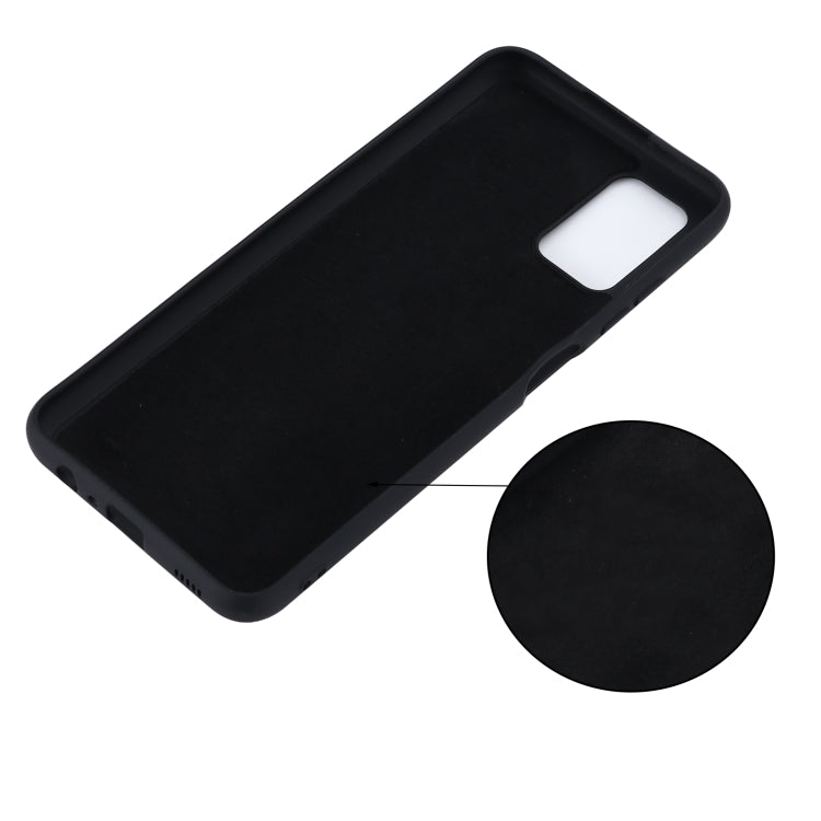 For Samsung Galaxy A03s (166.59mm) Pure Color Liquid Silicone Shockproof Full Coverage Case