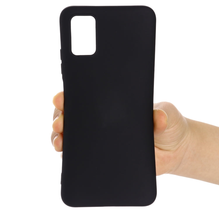 For Samsung Galaxy A03s (166.59mm) Pure Color Liquid Silicone Shockproof Full Coverage Case