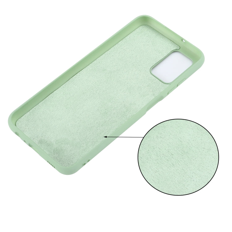 For Samsung Galaxy A03s (166.59mm) Pure Color Liquid Silicone Shockproof Full Coverage Case