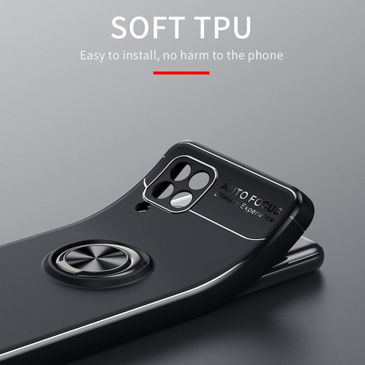 For Samsung Galaxy M32 4G Indian Version Metal Ring Holder 360 Degree Rotating TPU Case