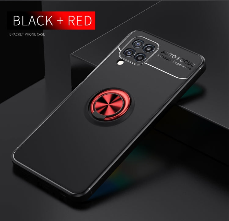 For Samsung Galaxy M32 4G Indian Version Metal Ring Holder 360 Degree Rotating TPU Case