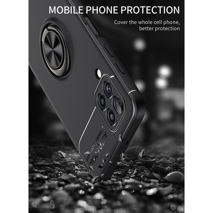 For Samsung Galaxy M32 4G Indian Version Metal Ring Holder 360 Degree Rotating TPU Case