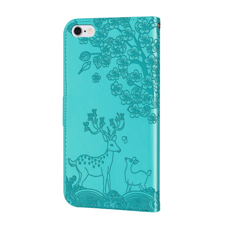 Sika Deer Embossing Pattern Horizontal Flip PU Leather Case with Holder & Card Slot & Wallet & Photo Frame For iPhone 6 / 6s