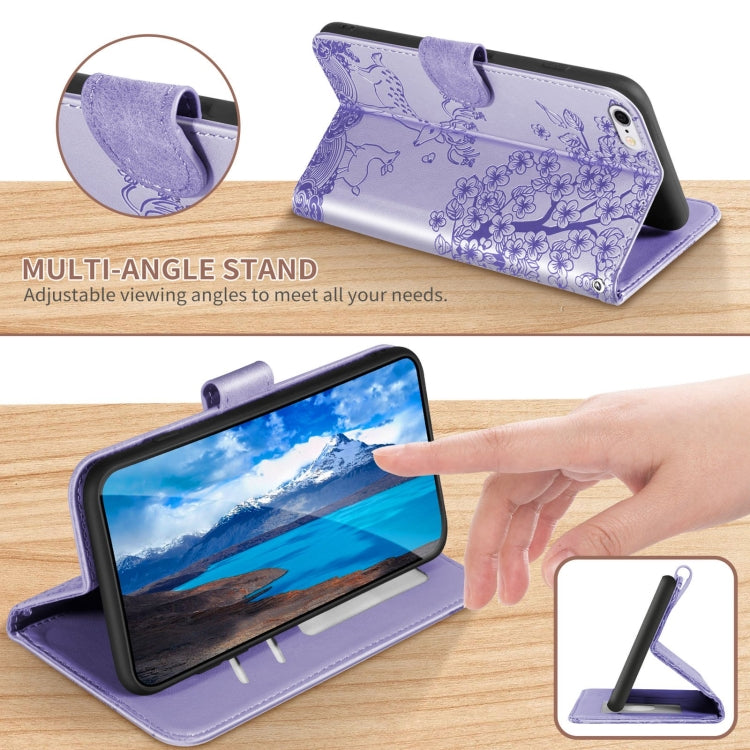Sika Deer Embossing Pattern Horizontal Flip PU Leather Case with Holder & Card Slot & Wallet & Photo Frame For iPhone 6 / 6s