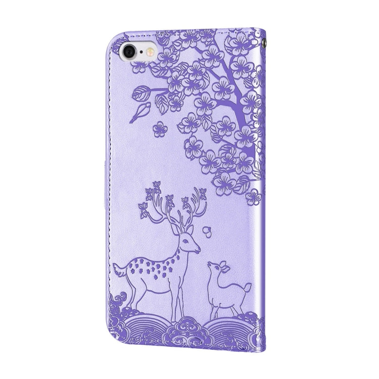 Sika Deer Embossing Pattern Horizontal Flip PU Leather Case with Holder & Card Slot & Wallet & Photo Frame For iPhone 6 Plus / 6s Plus