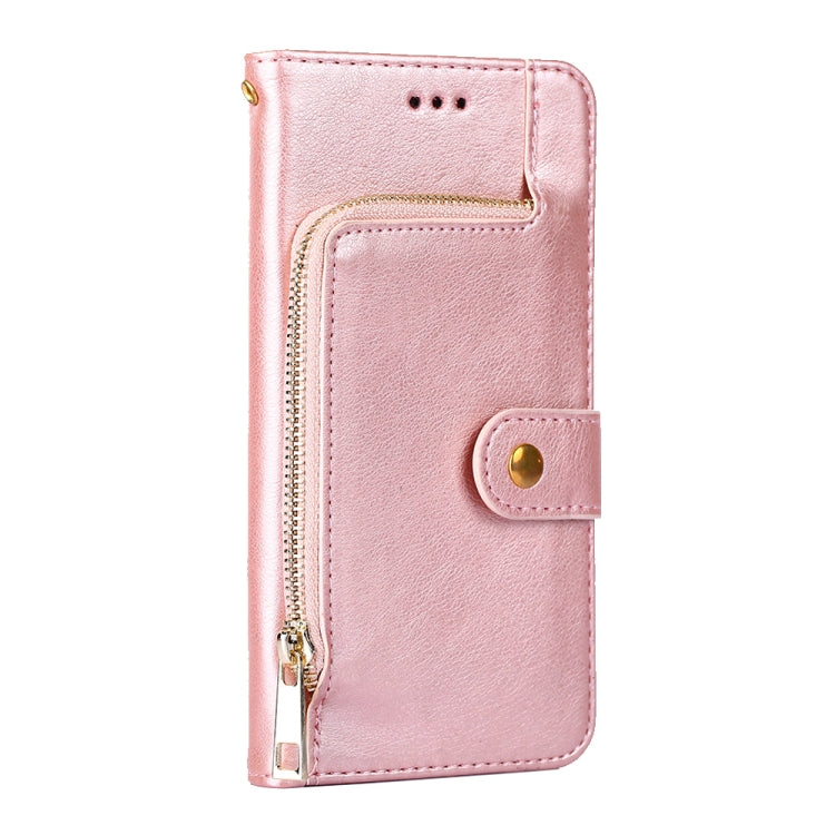 For ZTE Blade A7s 2020 Zipper Bag PU + TPU Horizontal Flip Leather Case with Holder & Card Slot & Wallet & Lanyard