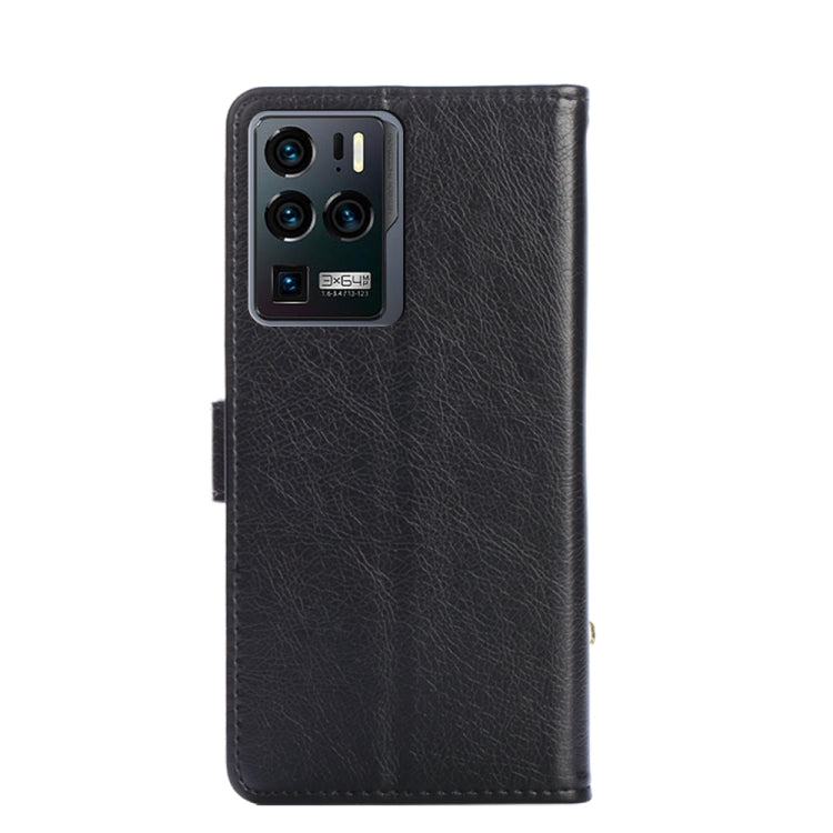 For ZTE Axon 30 Ultra 5G Zipper Bag PU + TPU Horizontal Flip Leather Case with Holder & Card Slot & Wallet & Lanyard