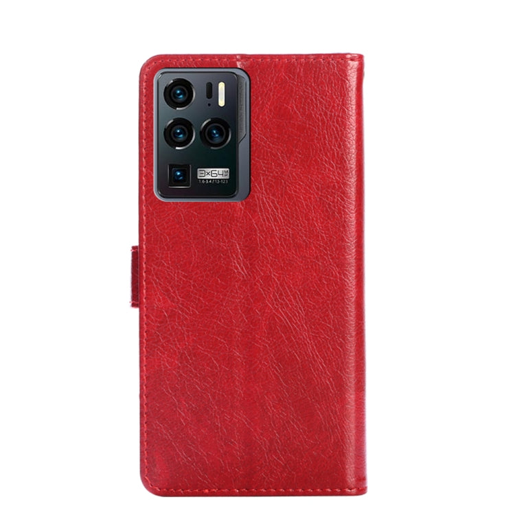 For ZTE Axon 30 Ultra 5G Zipper Bag PU + TPU Horizontal Flip Leather Case with Holder & Card Slot & Wallet & Lanyard