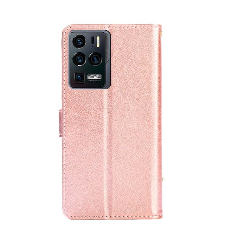 For ZTE Axon 30 Ultra 5G Zipper Bag PU + TPU Horizontal Flip Leather Case with Holder & Card Slot & Wallet & Lanyard