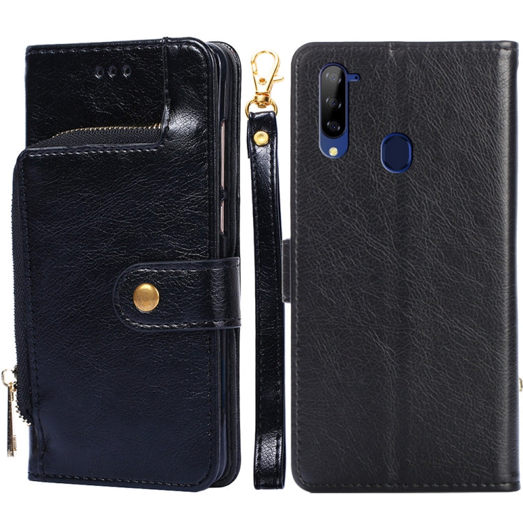 For ZTE Libero 5G Zipper Bag PU + TPU Horizontal Flip Leather Case with Holder & Card Slot & Wallet & Lanyard
