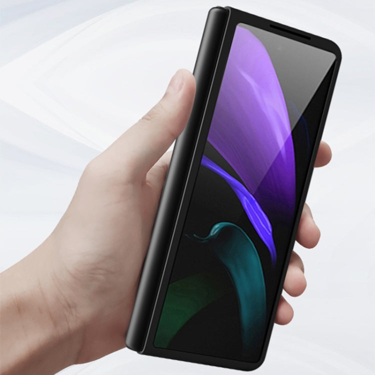 For Samsung Galaxy Z Fold3 5G Carbon Fiber Texture Shockproof Splicing Leather Case