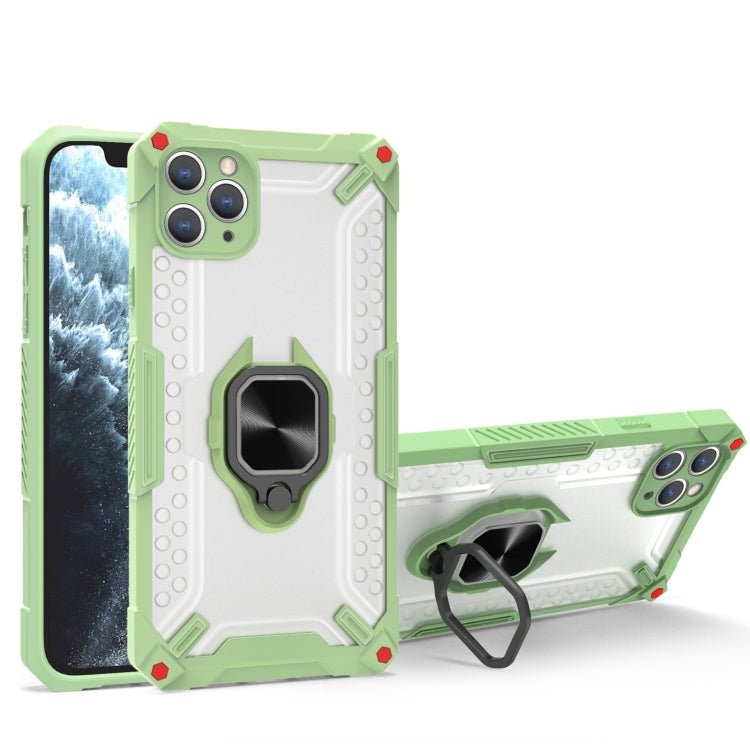 For iPhone 13 mini Matte TPU + PC Magnetic Shockproof Case with Ring Holder