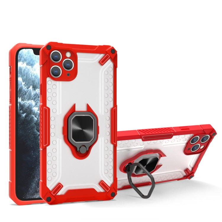 For iPhone 13 mini Matte TPU + PC Magnetic Shockproof Case with Ring Holder